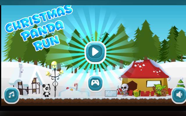 Christmas Panda Run browser game cover