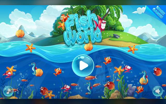 Fish World Match 3 browser game cover
