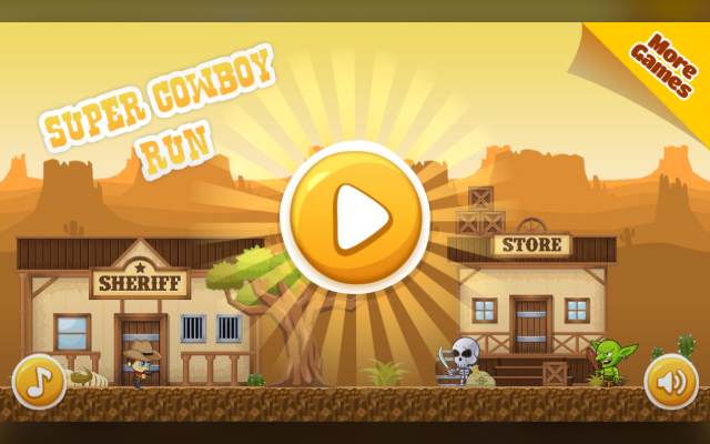 Super Cowboy Run browser game cover
